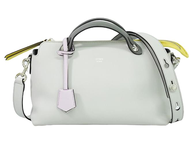 Fendi By The Way White Leather  ref.1323040