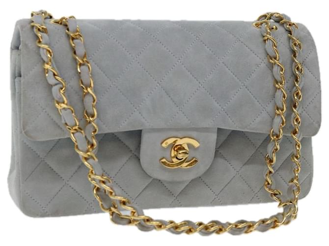 Chanel Timeless Blue Suede  ref.1323078