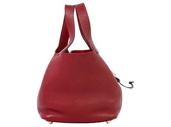 Hermès Picotin Lock Red Leather  ref.1323092