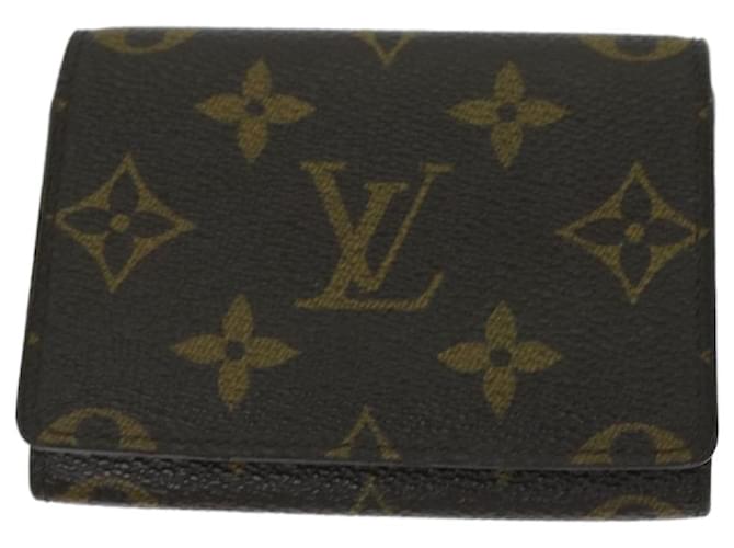 Louis Vuitton Porte carte de visite Brown Cloth  ref.1323158