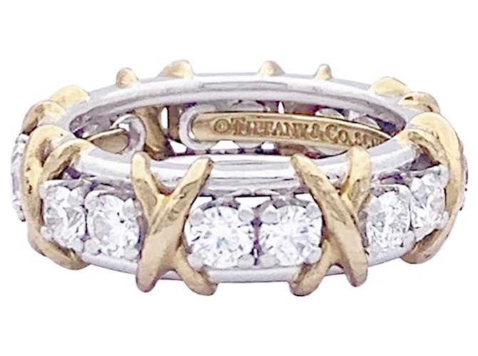 Tiffany & Co ring. “Sixteen Stones Jean Schlumberger” yellow gold, platinum, diamants. Diamond  ref.1323222