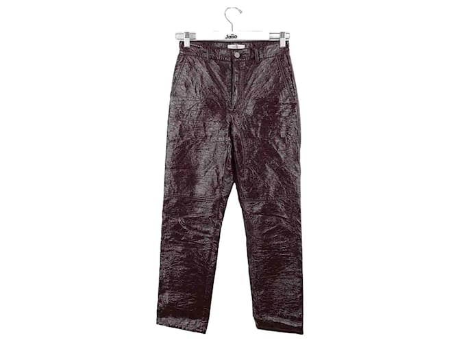 Roseanna Cotton Slim Pants Dark red  ref.1323229