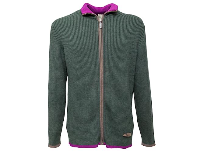 Gianfranco Ferré Pull en tricot zippé Multicolore  ref.1323237