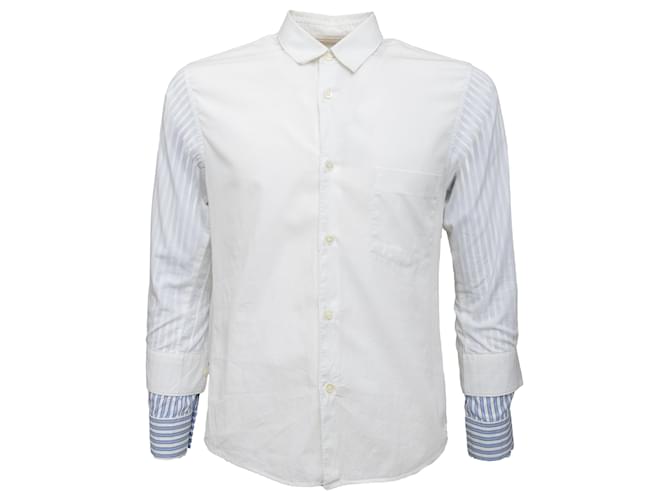 Comme Des Garcons Comme des Garçons lined Sleeve Shirt White Cotton  ref.1323239