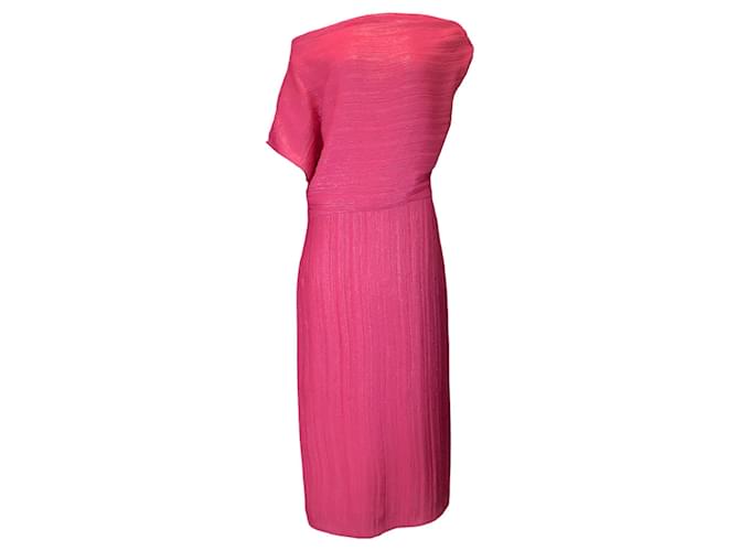 Autre Marque Rachel Comey Hot Pink Sequined One Shoulder Midi Dress Viscose  ref.1323255