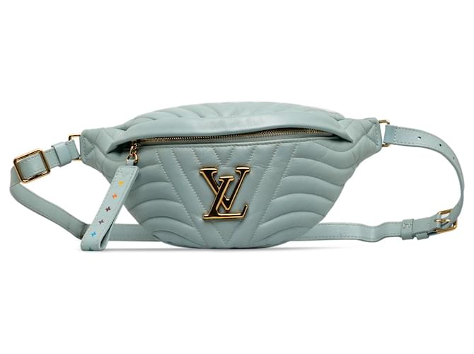 Blue Louis Vuitton New Wave Bumbag Belt Bag Leather  ref.1323266