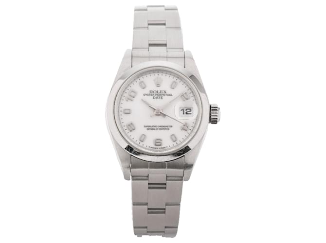 ROLEX Oyster PERPETUAL date 69160 A362986 White Steel  ref.1323282