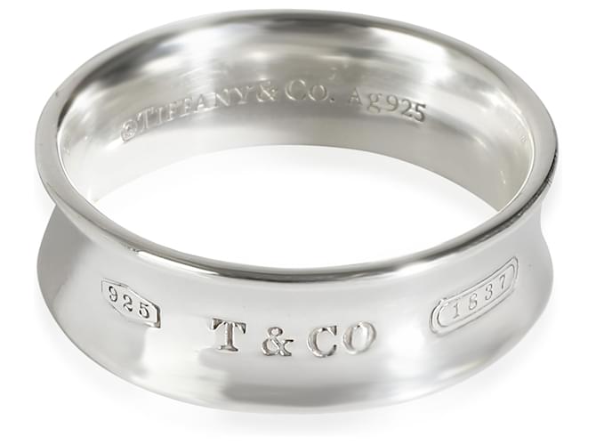 TIFFANY & CO. 1837 Band in Sterling Silver Silvery Metallic Metal  ref.1323333