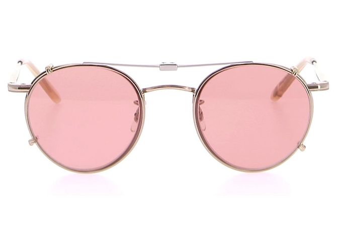 GARRETT LEIGHT Sonnenbrille T.  Metall Pink