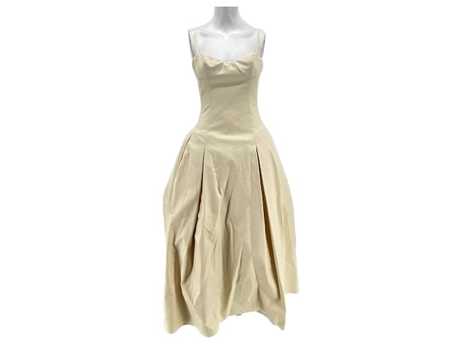 KHAITE  Dresses T.US 2 cotton Cream  ref.1323426