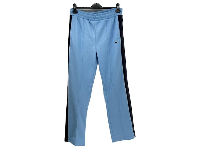LACOSTE Pantalon T.fr 38 polyestyer Polyester Bleu  ref.1323448