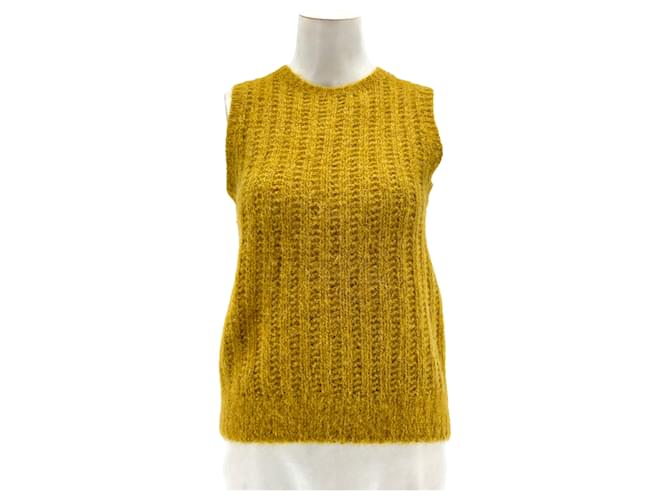 BONPOINT  Knitwear T.International S Wool Yellow  ref.1323457