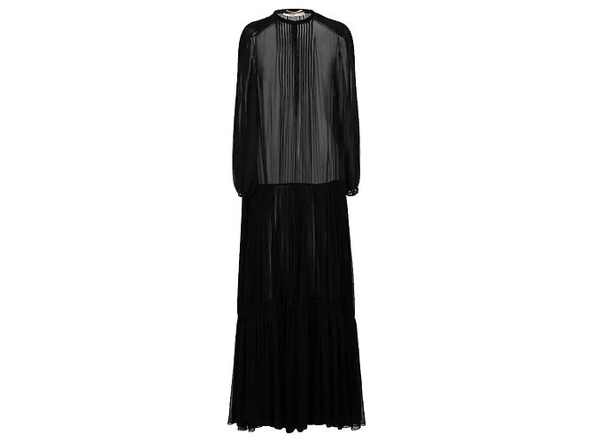 Saint Laurent Kleider T.International S Polyester Schwarz