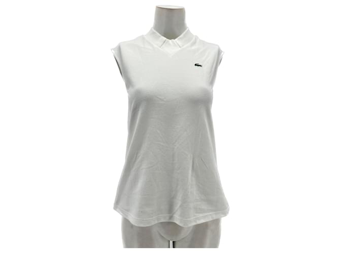 LACOSTE Tops T.fr 38 Polyester Weiß  ref.1323481