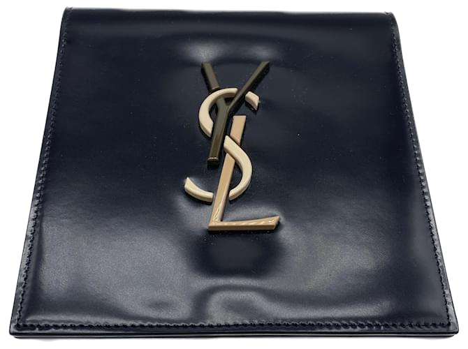 SAINT LAURENT  Clutch bags T.  leather Black  ref.1323491