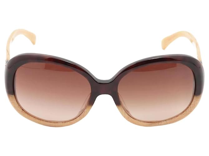 Chanel Black and beige two-tone ombre sunglasses Acetate  ref.1323513