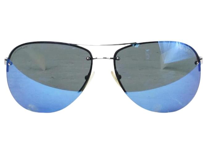 Prada Gafas de sol teñidas de aviador azul  ref.1323517