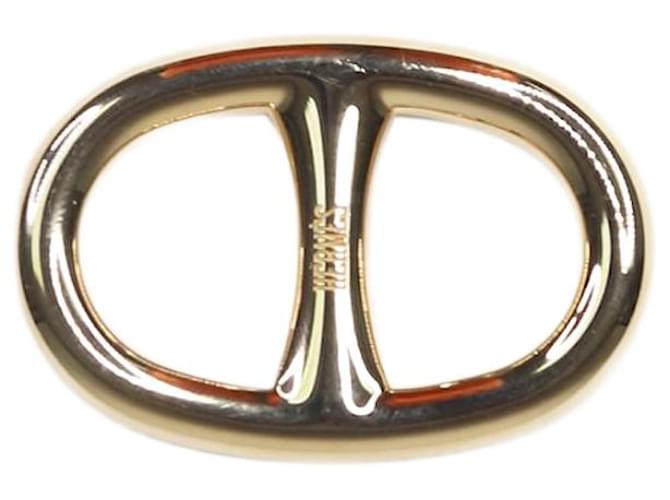 Hermès Gold D'Ancre scarf ring Golden  ref.1323541