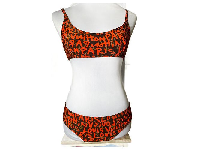 Louis Vuitton Moda praia Marrom Laranja