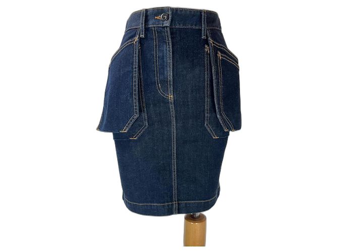Gonna di jeans Jean Paul Gaultier blu