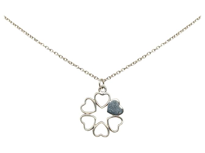 Tiffany & Co Collar con colgante de corona de corazón de plata Tiffany Metal  ref.1323669