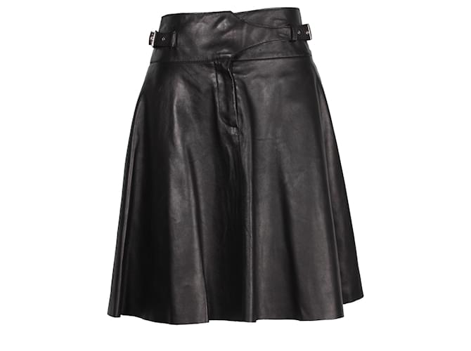 Jason Wu Umbrella Skirt in Black Leather  ref.1323683
