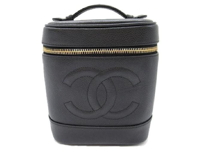 Vanity Chanel Beauty case verticale CC Caviar Pelle  ref.1323719