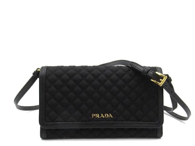 Prada Quilted Nylon & Leather Wallet on Strap 1mt437  ref.1323739