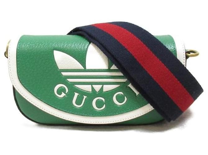 Gucci Adidas X Gucci Sac bandoulière en cuir Sac bandoulière en cuir 727791 In excellent condition  ref.1323748