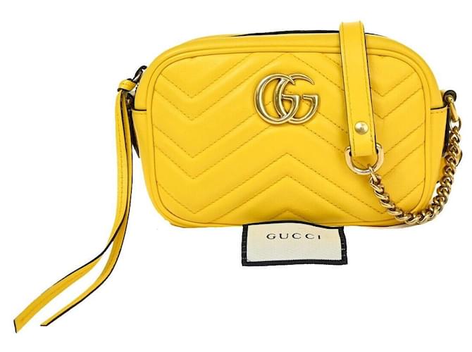 GUCCI MARMONT Yellow Leather  ref.1323773