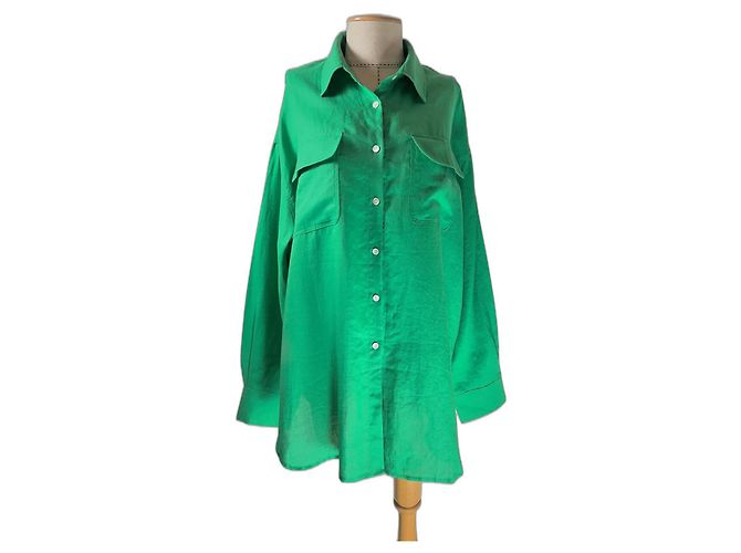 Autre Marque The Frankie Shop Camisa Oversize Verde