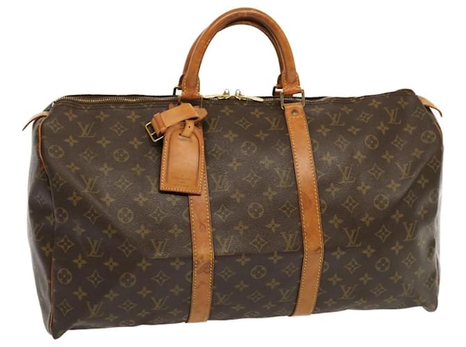 Louis Vuitton Monogram Keepall 50 Boston Bag M41426 LV Auth 68885 Cloth  ref.1323835
