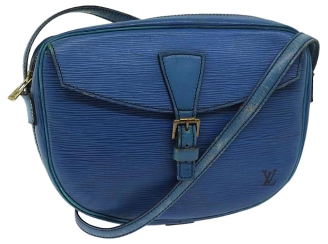 LOUIS VUITTON Epi June Feuille Shoulder Bag Blue M52155 LV Auth ep3733 Leather  ref.1323858