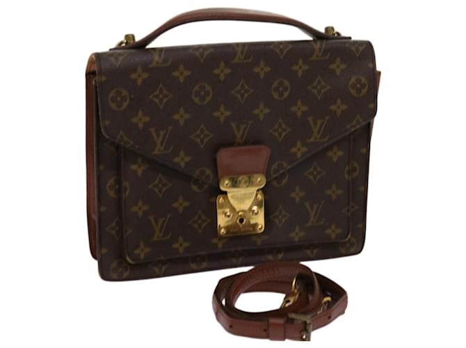 Louis Vuitton Monogram Monceau 28 Hand Bag 2way M51185 LV Auth 69891 Cloth  ref.1323860