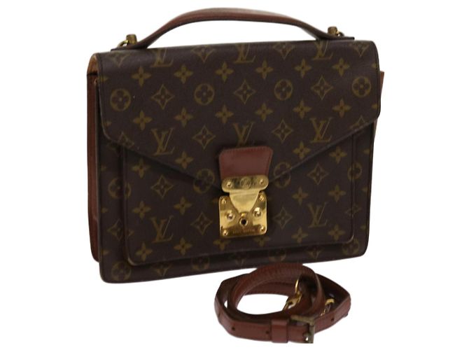 Louis Vuitton-Monogramm Monceau 28 Handtasche 2Weg M51185 LV Auth 69891