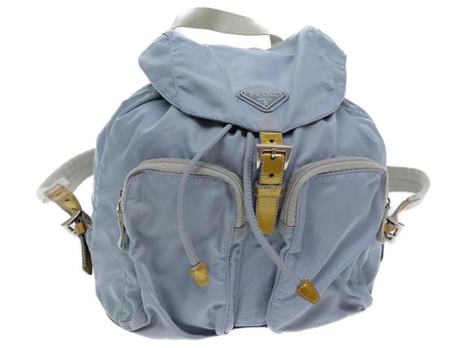 PRADA Backpack Nylon Light Blue Auth 69942  ref.1323884