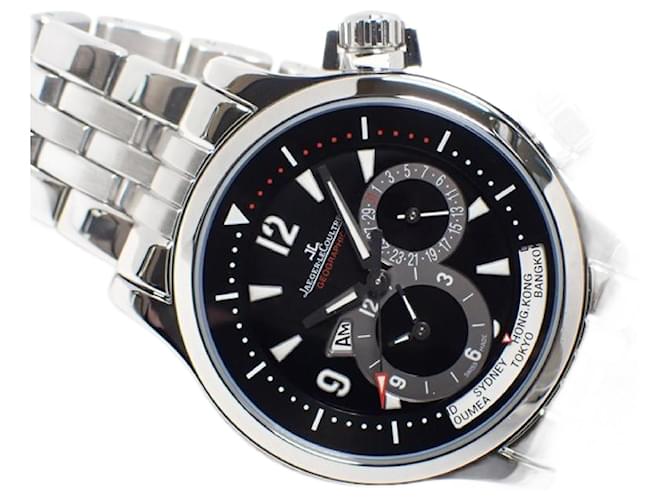 JAEGER LECOULTRE Master Compressor Geographic Genuine goods Mens Silvery Steel  ref.1323975