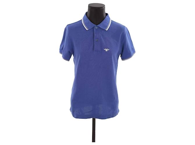 Dior Cotton Polo Shirt Blue  ref.1323983