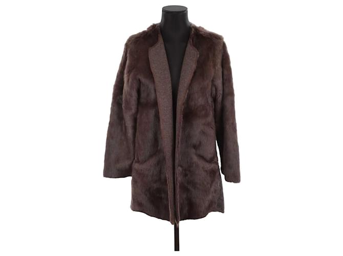 Isabel Marant Cashmere fur jacket Brown  ref.1323991