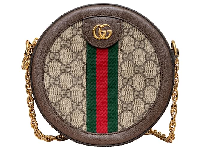 Gucci Ophidia GG Supreme Crossbody Bag Brown  ref.1324009