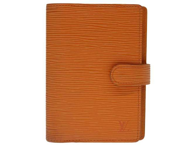 Louis Vuitton Agenda PM Orange Leather  ref.1324056