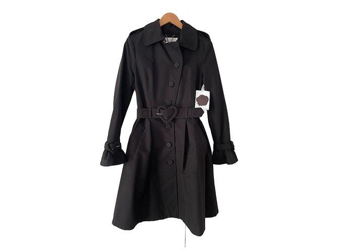 Autre Marque Gabardina de algodón negra Viktor & Rolf x H&M Negro
