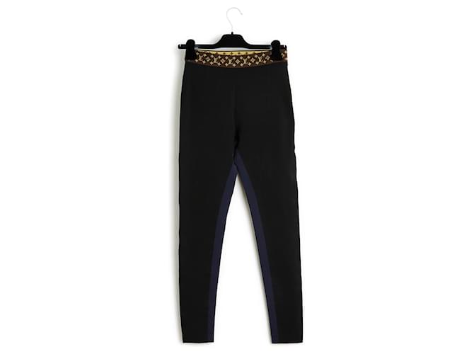 Louis Vuitton Leggings FR36 LV Black Polyamid Pants US27 Polyamide Noir  ref.1324144