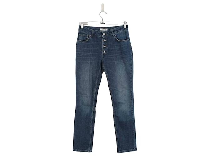 Anine Bing Slim-fit cotton jeans Blue  ref.1324172