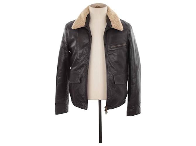 Autre Marque Leather coat Black  ref.1324180
