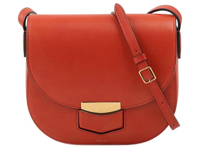 Trotteur Céline CELINE  Handbags   Leather Orange  ref.1324212