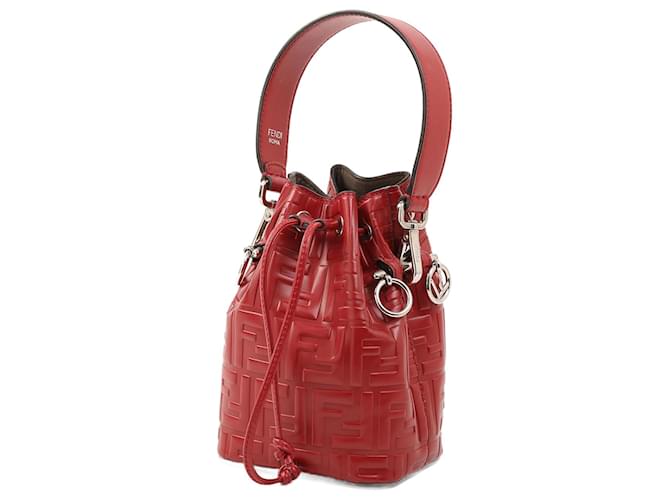 FENDI  Handbags   Leather Red  ref.1324213