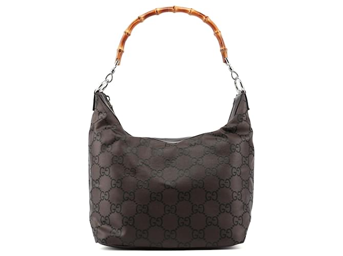 GUCCI Shoulder bags Leather brown Bamboo  ref.1324274