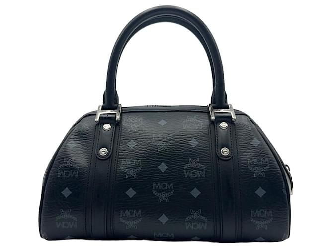 MCM handbag Boston Bag Black Bag Heritage Tote Bag Logo  ref.1324293