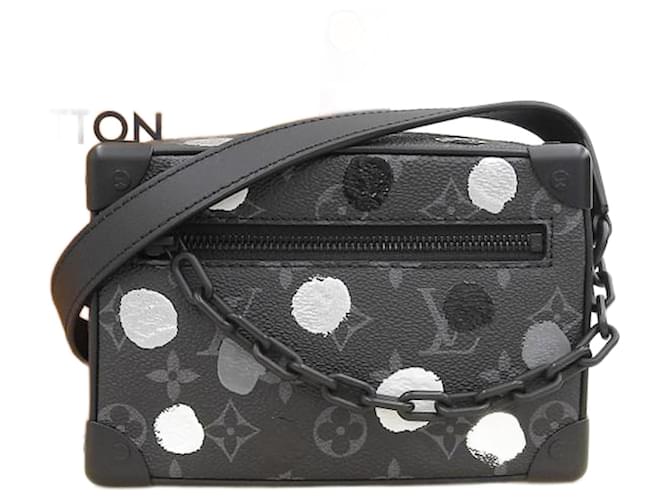 Louis Vuitton x Yayoi Kusama Monogram Mini Soft Trunk en excelentes condiciones Negro Lienzo  ref.1324358